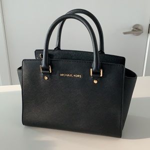 Selma Saffiano Leather Medium Satchel